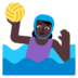 Woman Playing Water Polo: Dark Skin Tone Emoji Copy Paste ― 🤽🏿‍♀ - microsoft