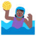 Woman Playing Water Polo: Medium-dark Skin Tone Emoji Copy Paste ― 🤽🏾‍♀ - microsoft