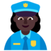 Woman Police Officer: Dark Skin Tone Emoji Copy Paste ― 👮🏿‍♀ - microsoft
