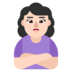 Woman Pouting: Light Skin Tone Emoji Copy Paste ― 🙎🏻‍♀ - microsoft