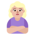 Woman Pouting: Medium-light Skin Tone Emoji Copy Paste ― 🙎🏼‍♀ - microsoft