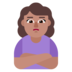 Woman Pouting: Medium Skin Tone Emoji Copy Paste ― 🙎🏽‍♀ - microsoft