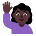 Woman Raising Hand: Dark Skin Tone Emoji Copy Paste ― 🙋🏿‍♀ - microsoft