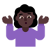 Woman Shrugging: Dark Skin Tone Emoji Copy Paste ― 🤷🏿‍♀ - microsoft