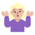 Woman Shrugging: Medium-light Skin Tone Emoji Copy Paste ― 🤷🏼‍♀ - microsoft