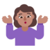 Woman Shrugging: Medium Skin Tone Emoji Copy Paste ― 🤷🏽‍♀ - microsoft