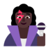 Woman Singer: Dark Skin Tone Emoji Copy Paste ― 👩🏿‍🎤 - microsoft