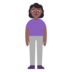 Woman Standing: Medium-dark Skin Tone Emoji Copy Paste ― 🧍🏾‍♀ - microsoft