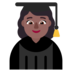 Woman Student: Medium-dark Skin Tone Emoji Copy Paste ― 👩🏾‍🎓 - microsoft