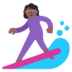 Woman Surfing: Medium-dark Skin Tone Emoji Copy Paste ― 🏄🏾‍♀ - microsoft