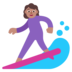 Woman Surfing: Medium Skin Tone Emoji Copy Paste ― 🏄🏽‍♀ - microsoft