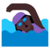 Woman Swimming: Dark Skin Tone Emoji Copy Paste ― 🏊🏿‍♀ - microsoft