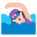 Woman Swimming: Light Skin Tone Emoji Copy Paste ― 🏊🏻‍♀ - microsoft