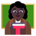 Woman Teacher: Dark Skin Tone Emoji Copy Paste ― 👩🏿‍🏫 - microsoft