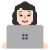 Woman Technologist: Light Skin Tone Emoji Copy Paste ― 👩🏻‍💻 - microsoft