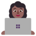 Woman Technologist: Medium-dark Skin Tone Emoji Copy Paste ― 👩🏾‍💻 - microsoft