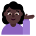 Woman Tipping Hand: Dark Skin Tone Emoji Copy Paste ― 💁🏿‍♀ - microsoft
