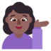 Woman Tipping Hand: Medium-dark Skin Tone Emoji Copy Paste ― 💁🏾‍♀ - microsoft