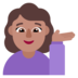 Woman Tipping Hand: Medium Skin Tone Emoji Copy Paste ― 💁🏽‍♀ - microsoft
