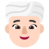 Woman Wearing Turban: Light Skin Tone Emoji Copy Paste ― 👳🏻‍♀ - microsoft