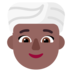 Woman Wearing Turban: Medium-dark Skin Tone Emoji Copy Paste ― 👳🏾‍♀ - microsoft