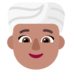 Woman Wearing Turban: Medium Skin Tone Emoji Copy Paste ― 👳🏽‍♀ - microsoft