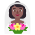 Woman With Veil: Medium-dark Skin Tone Emoji Copy Paste ― 👰🏾‍♀ - microsoft
