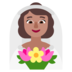 Woman With Veil: Medium Skin Tone Emoji Copy Paste ― 👰🏽‍♀ - microsoft