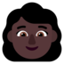 Woman: Dark Skin Tone Emoji Copy Paste ― 👩🏿 - microsoft