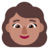 Woman: Medium Skin Tone Emoji Copy Paste ― 👩🏽 - microsoft