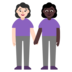 Women Holding Hands: Light Skin Tone, Dark Skin Tone Emoji Copy Paste ― 👩🏻‍🤝‍👩🏿 - microsoft
