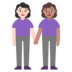 Women Holding Hands: Light Skin Tone, Medium Skin Tone Emoji Copy Paste ― 👩🏻‍🤝‍👩🏽 - microsoft