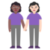 Women Holding Hands: Medium-dark Skin Tone, Light Skin Tone Emoji Copy Paste ― 👩🏾‍🤝‍👩🏻 - microsoft