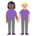 Women Holding Hands: Medium-dark Skin Tone, Medium-light Skin Tone Emoji Copy Paste ― 👩🏾‍🤝‍👩🏼 - microsoft