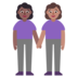 Women Holding Hands: Medium-dark Skin Tone, Medium Skin Tone Emoji Copy Paste ― 👩🏾‍🤝‍👩🏽 - microsoft