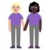 Women Holding Hands: Medium-light Skin Tone, Dark Skin Tone Emoji Copy Paste ― 👩🏼‍🤝‍👩🏿 - microsoft