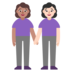 Women Holding Hands: Medium Skin Tone, Light Skin Tone Emoji Copy Paste ― 👩🏽‍🤝‍👩🏻 - microsoft