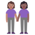 Women Holding Hands: Medium Skin Tone, Medium-dark Skin Tone Emoji Copy Paste ― 👩🏽‍🤝‍👩🏾 - microsoft