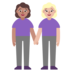 Women Holding Hands: Medium Skin Tone, Medium-light Skin Tone Emoji Copy Paste ― 👩🏽‍🤝‍👩🏼 - microsoft