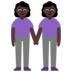 Women Holding Hands: Dark Skin Tone Emoji Copy Paste ― 👭🏿 - microsoft