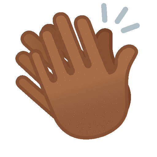 Clapping Hands: Medium-dark Skin Tone Emoji Copy Paste ― 👏🏾 - noto-color