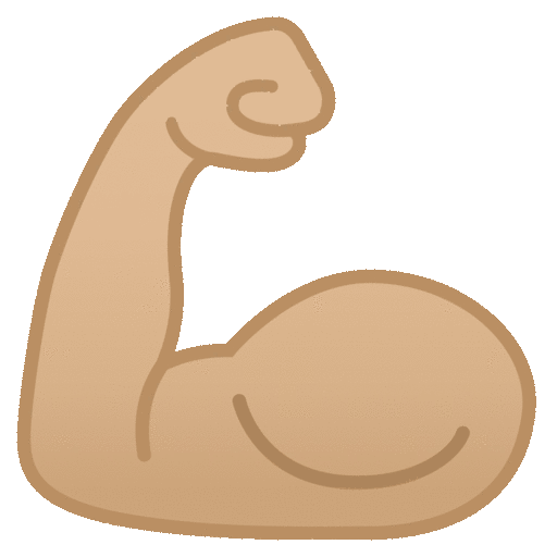 Flexed Biceps: Medium-light Skin Tone Emoji Copy Paste ― 💪🏼 - noto-color