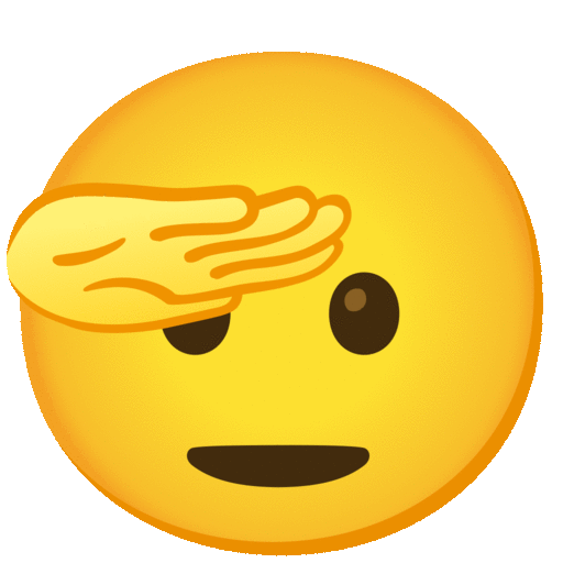 Saluting Face Emoji Copy Paste ― 🫡 - noto-color