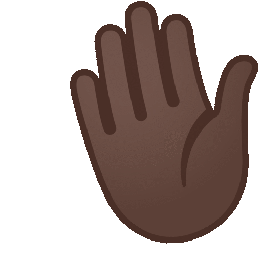Waving Hand: Dark Skin Tone Emoji Copy Paste ― 👋🏿 - noto-color