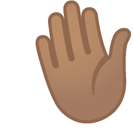 Waving Hand: Medium Skin Tone Emoji Copy Paste ― 👋🏽 - noto-color