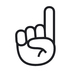 Index Pointing Up Emoji Copy Paste ― ☝️ - noto