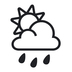 Sun Behind Rain Cloud Emoji Copy Paste ― 🌦️ - noto
