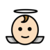 Baby Angel: Light Skin Tone Emoji Copy Paste ― 👼🏻 - openmoji
