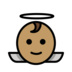 Baby Angel: Medium Skin Tone Emoji Copy Paste ― 👼🏽 - openmoji