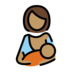 Breast-feeding: Medium Skin Tone Emoji Copy Paste ― 🤱🏽 - openmoji